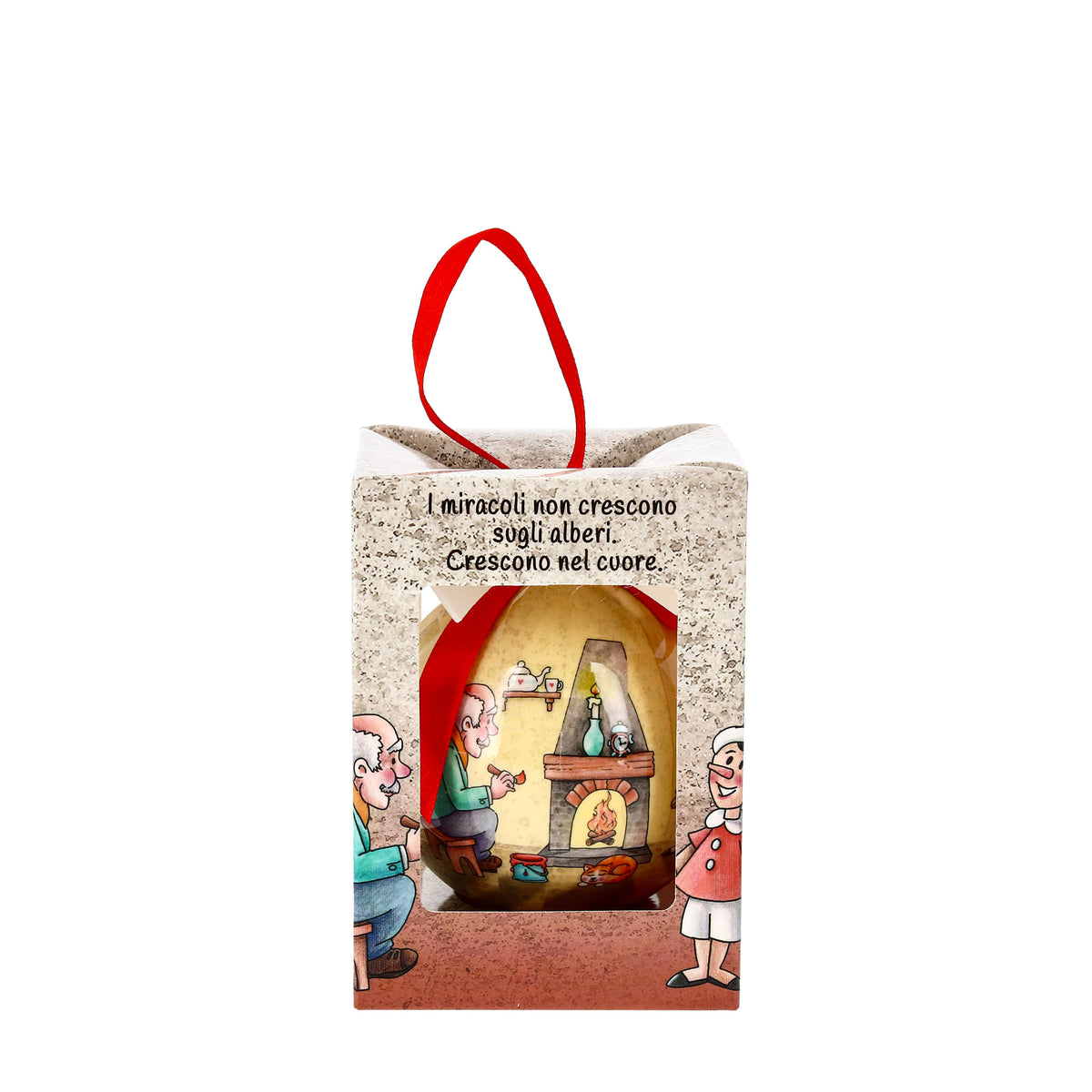 Pallina Natalizia Pinocchio 7,5 cm in Confezione Regalo