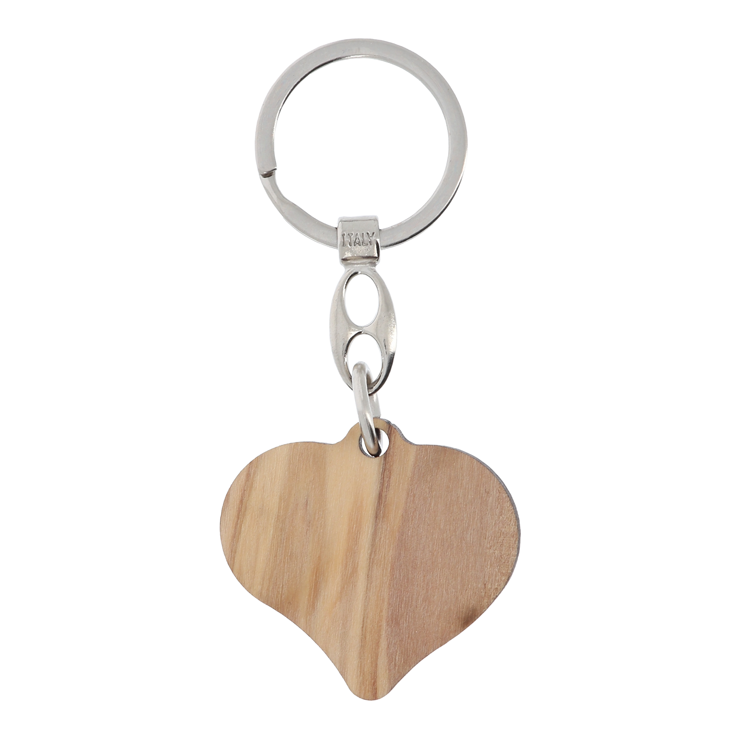 Portachiavi a forma di cuore con immagine St. Carlo Acutis. Dimensioni 4x4 cm