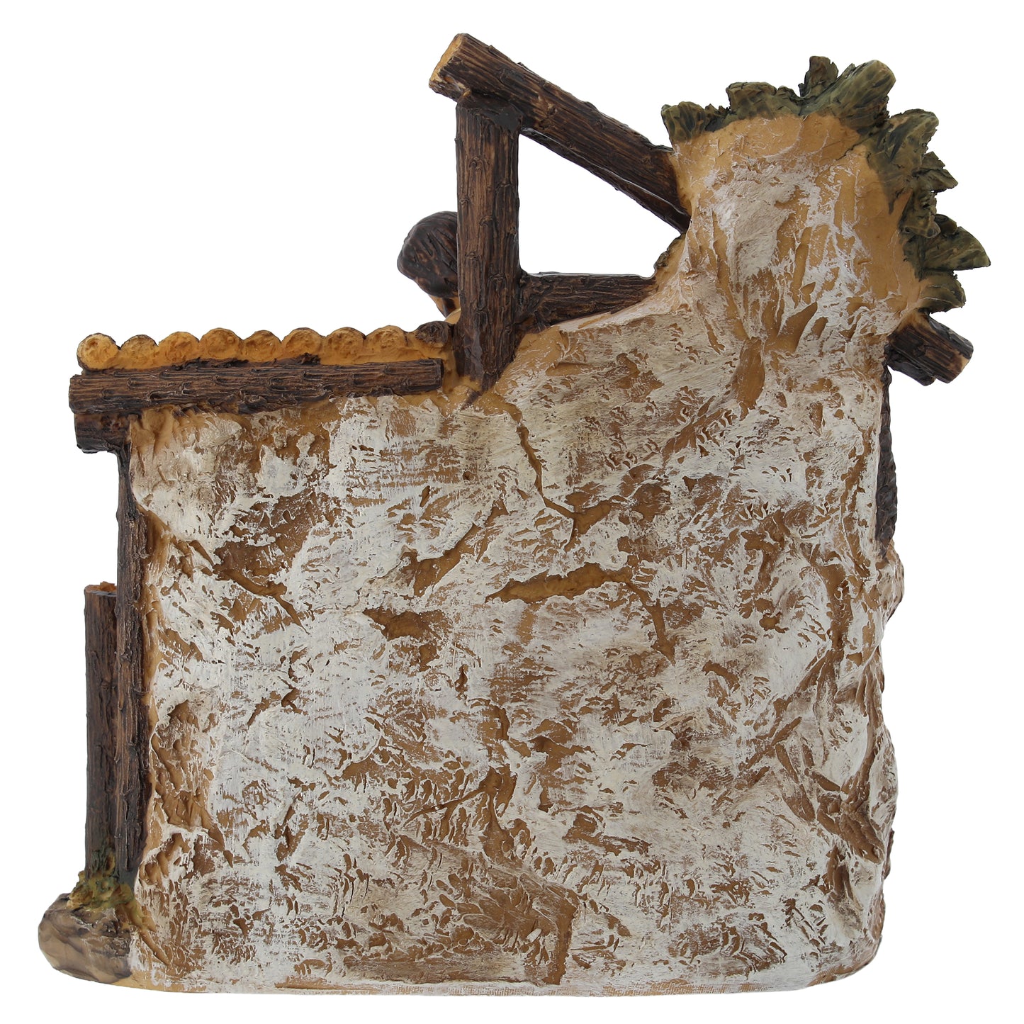 Presepe in resina dipinto a mano. Dimensioni 15x16 cm