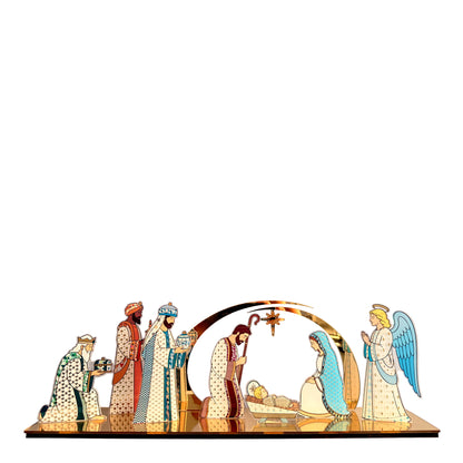 Belén de plexiglás 50x16 cm