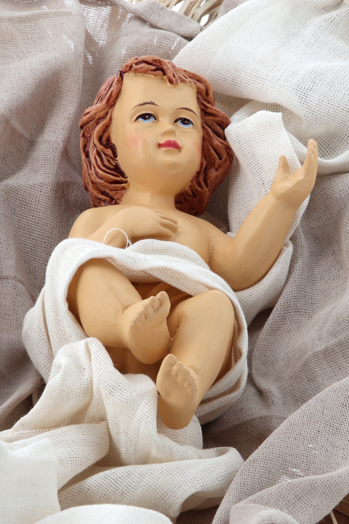 Presepe Sacra Famiglia. Altezza 76 cm