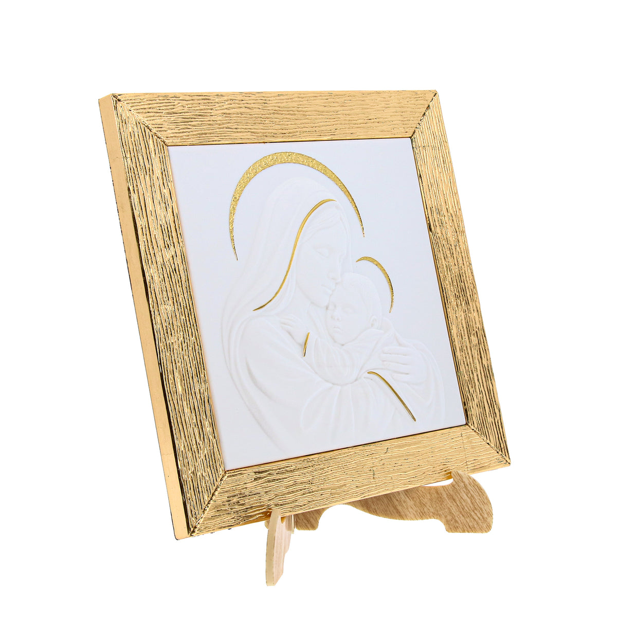 Bild 20x20 cm mit Goldblatt-Finish zum Aufhängen oder Aufstellen