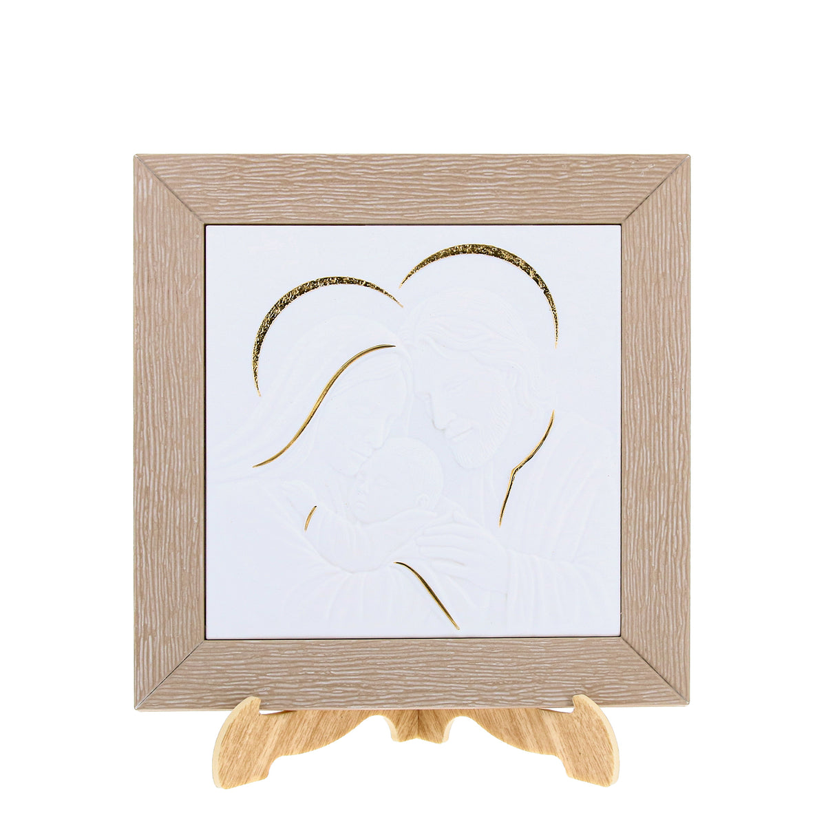 Bild 20x20 cm mit taubengrauem Finish zum Aufhängen oder Aufstellen