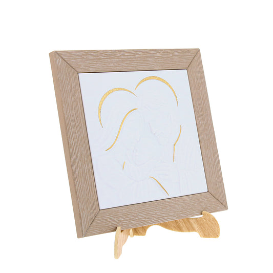 Quadro Sacra Famiglia 20x20 cm Tortora Parete e Tavolo