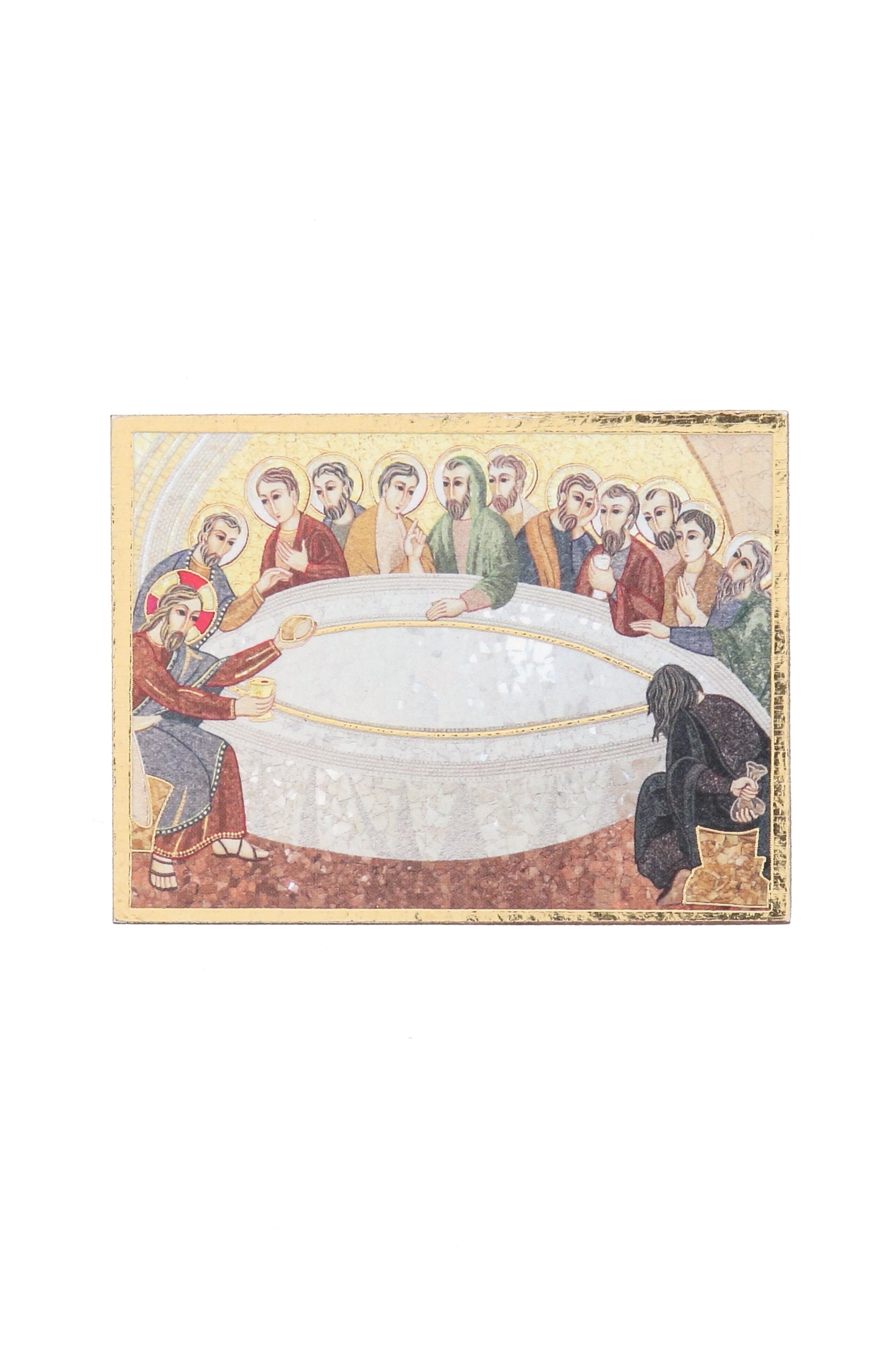 Icona "Ultima Cena". Dimensioni 5,5x7,2 cm