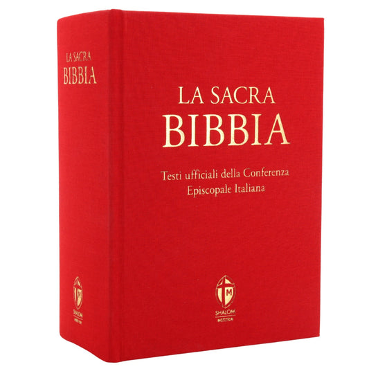 La Sacra Bibbia. Edizione grande a caratteri grandi. Tela rossa