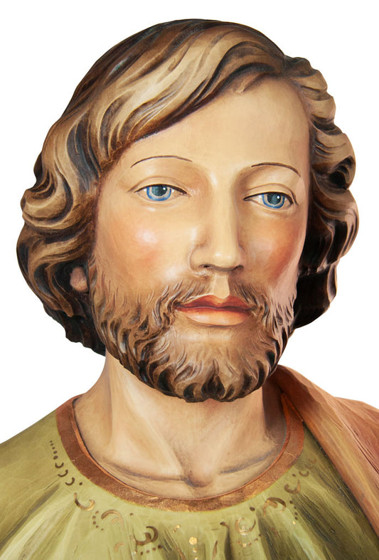 Statua san Giuseppe, in legno. Altezza 180 cm