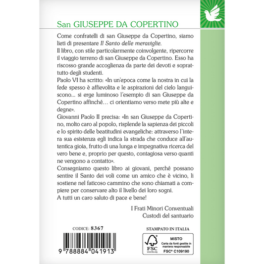 San Giuseppe da Copertino. Il Santo delle meraviglie