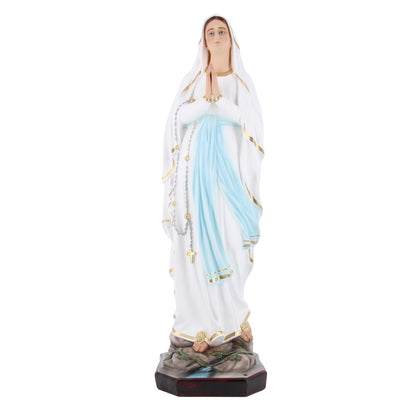 Statua Madonna di Lourdes in resina vuota, occhi in vetro. Altezza 105 cm