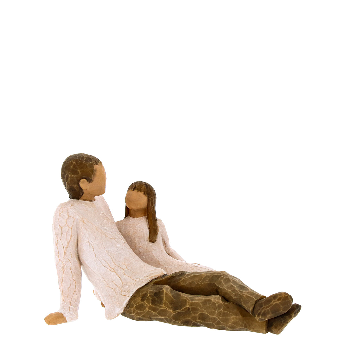 Statua Willow Tree Padre e Figlia in Resina 10 cm
