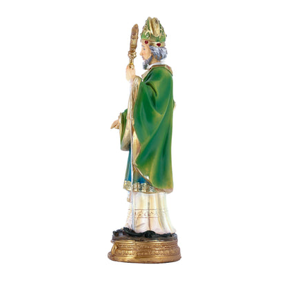 Statua San Patrizio in resina. Altezza 20 cm