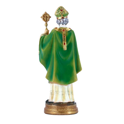 Statua San Patrizio in resina. Altezza 20 cm