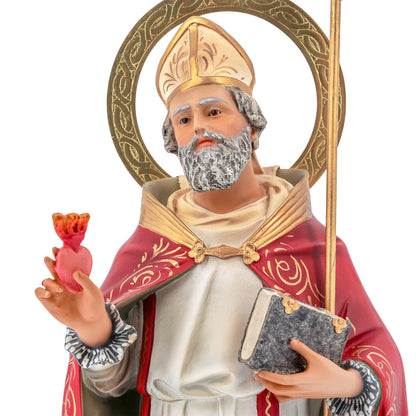 Statua Sant'Agostino 60 cm in Pasta di Legno