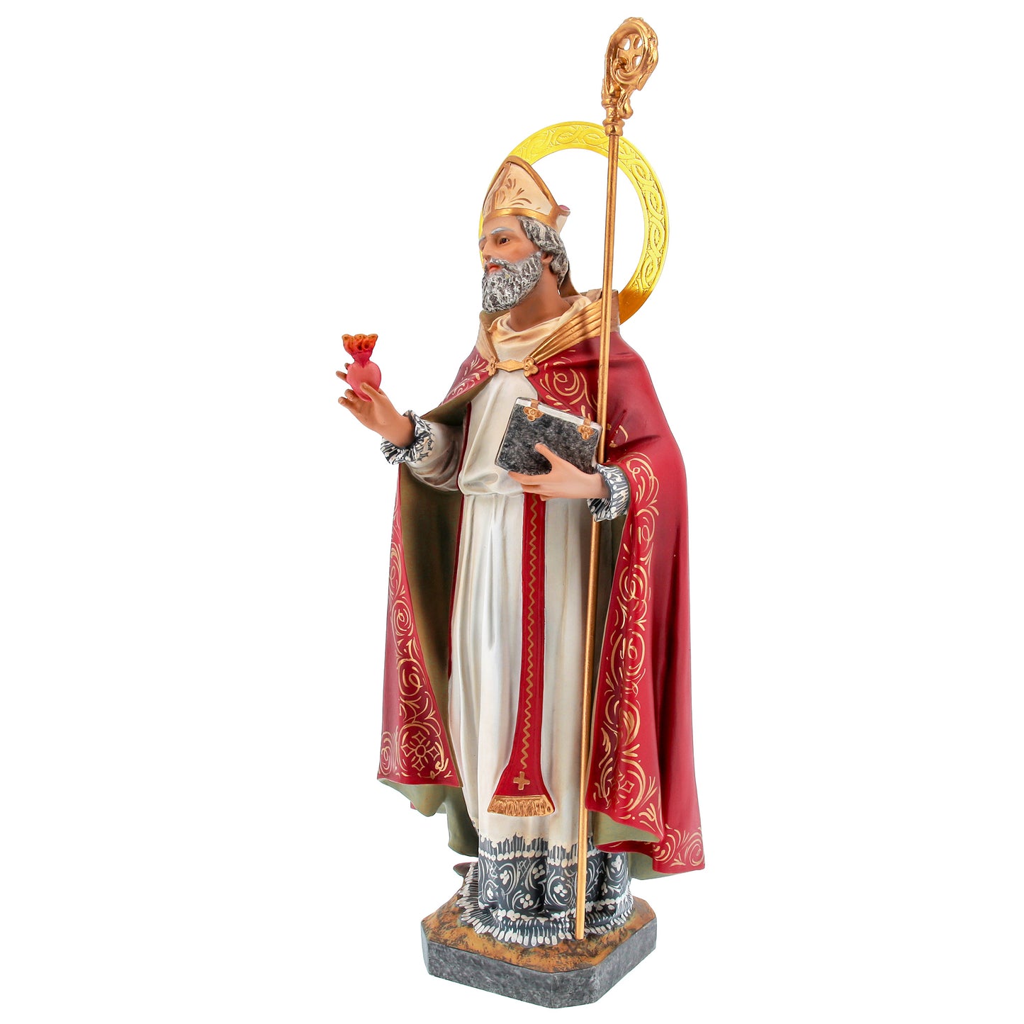 Statua Sant'Agostino 60 cm in Pasta di Legno