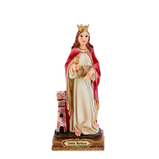 Statue de sainte Barbara 15 cm