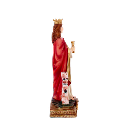 Statue de sainte Barbara 15 cm