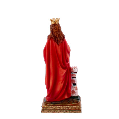 Statue de sainte Barbara 15 cm