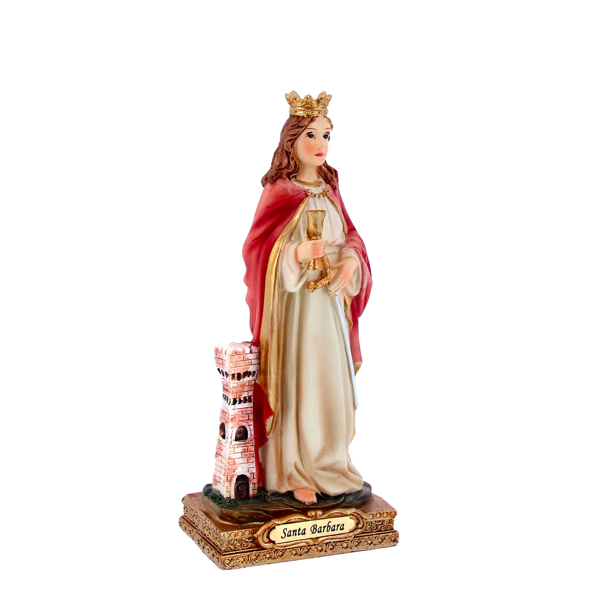 Statue de sainte Barbara 15 cm