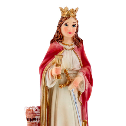 Statue de sainte Barbara 15 cm