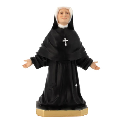 Statua Santa Faustina Kowalska, in resina vuota. Altezza 22 cm