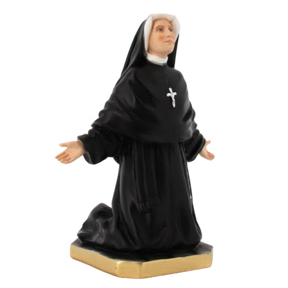 Statua Santa Faustina Kowalska, in resina vuota. Altezza 22 cm
