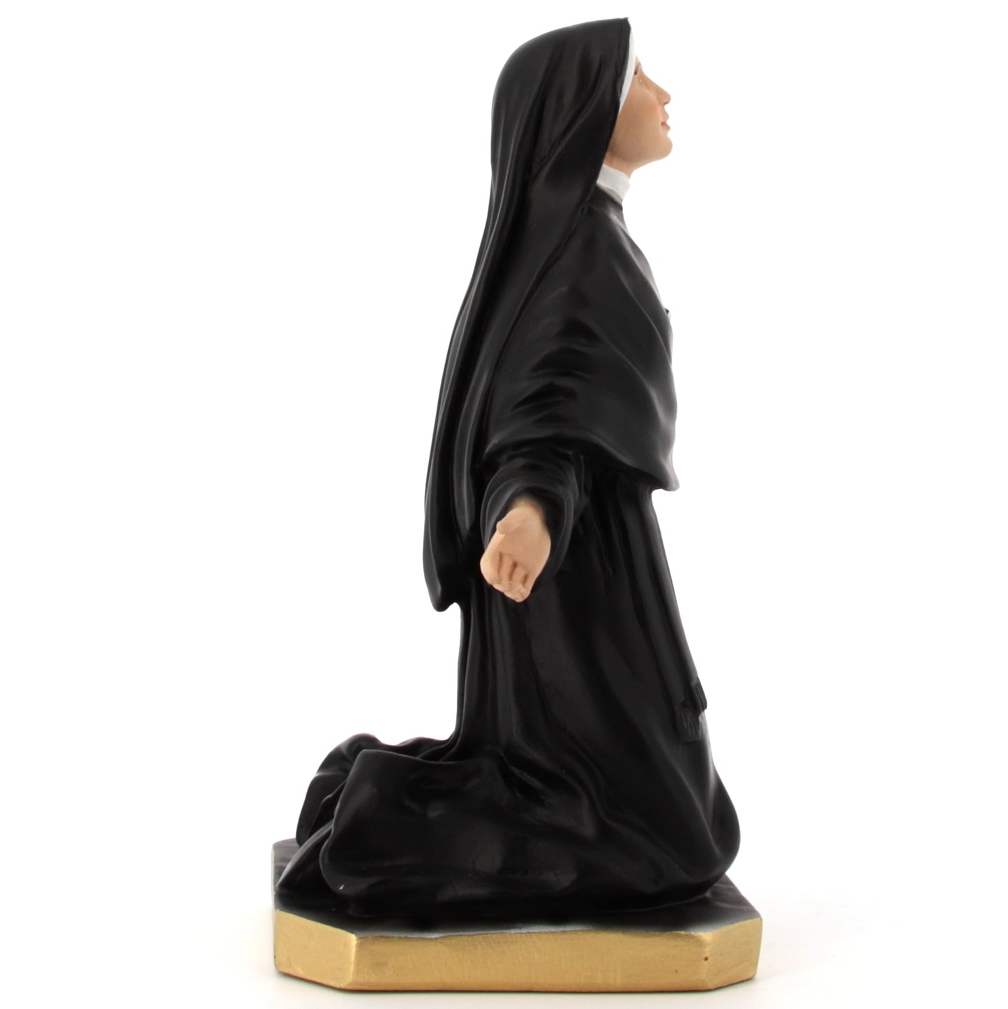 Statua Santa Faustina Kowalska, in resina vuota. Altezza 22 cm