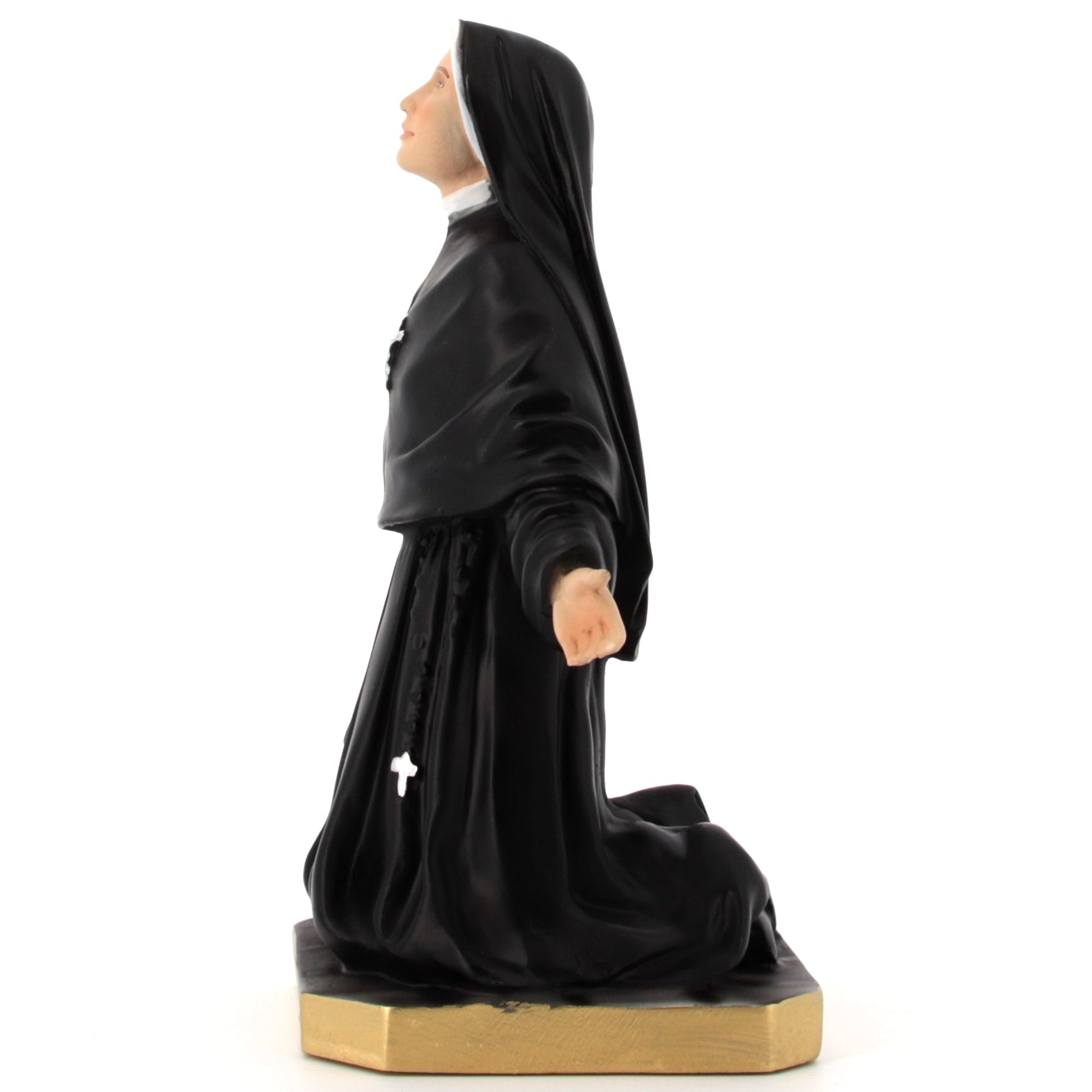 Statua Santa Faustina Kowalska, in resina vuota. Altezza 22 cm