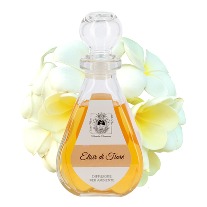 Diffusore per Ambienti, Elisir di Tiarè, con Bastoncini, Profumatore Casa. 250 ml