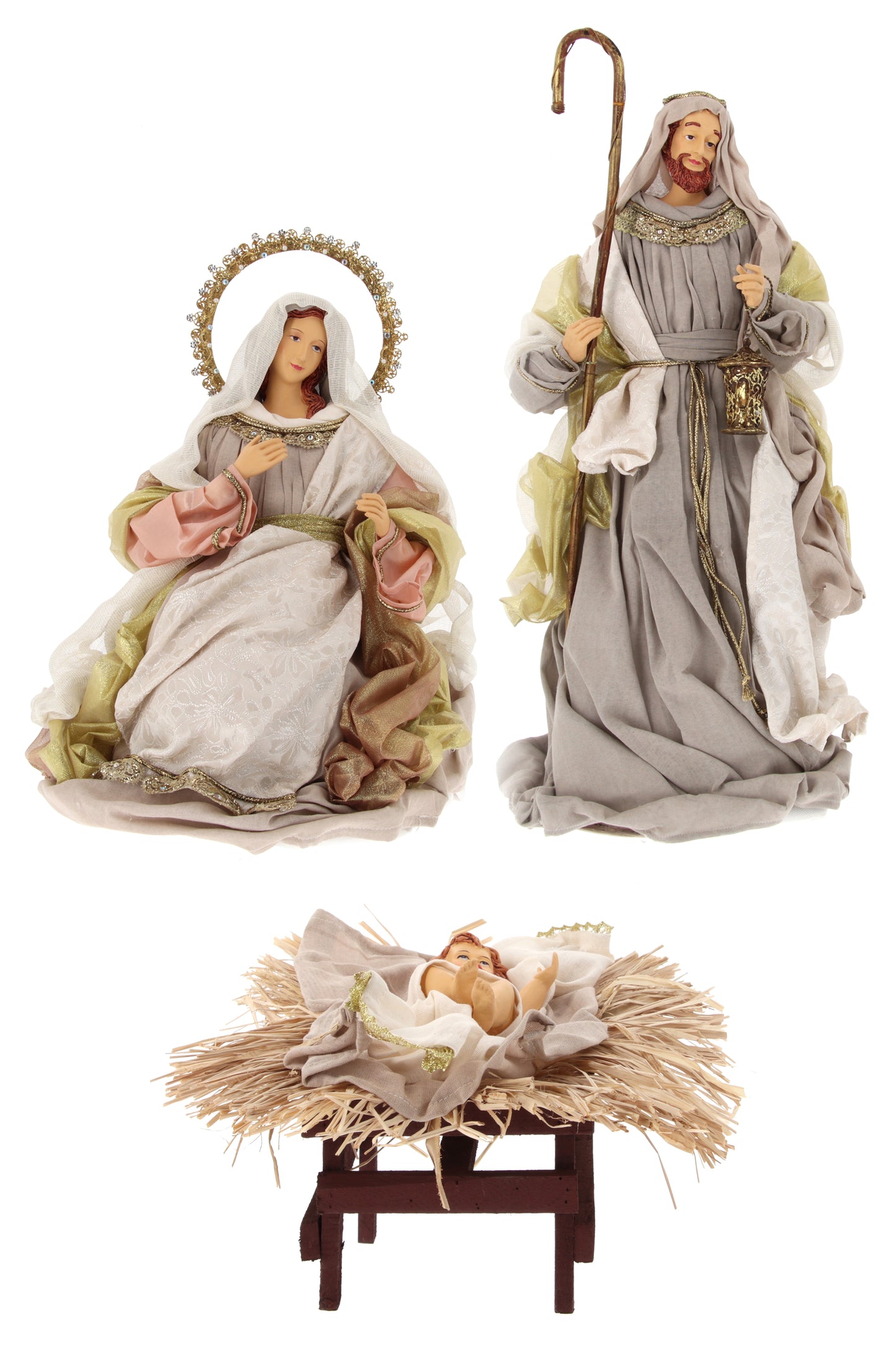 Presepe Sacra Famiglia. Altezza 76 cm