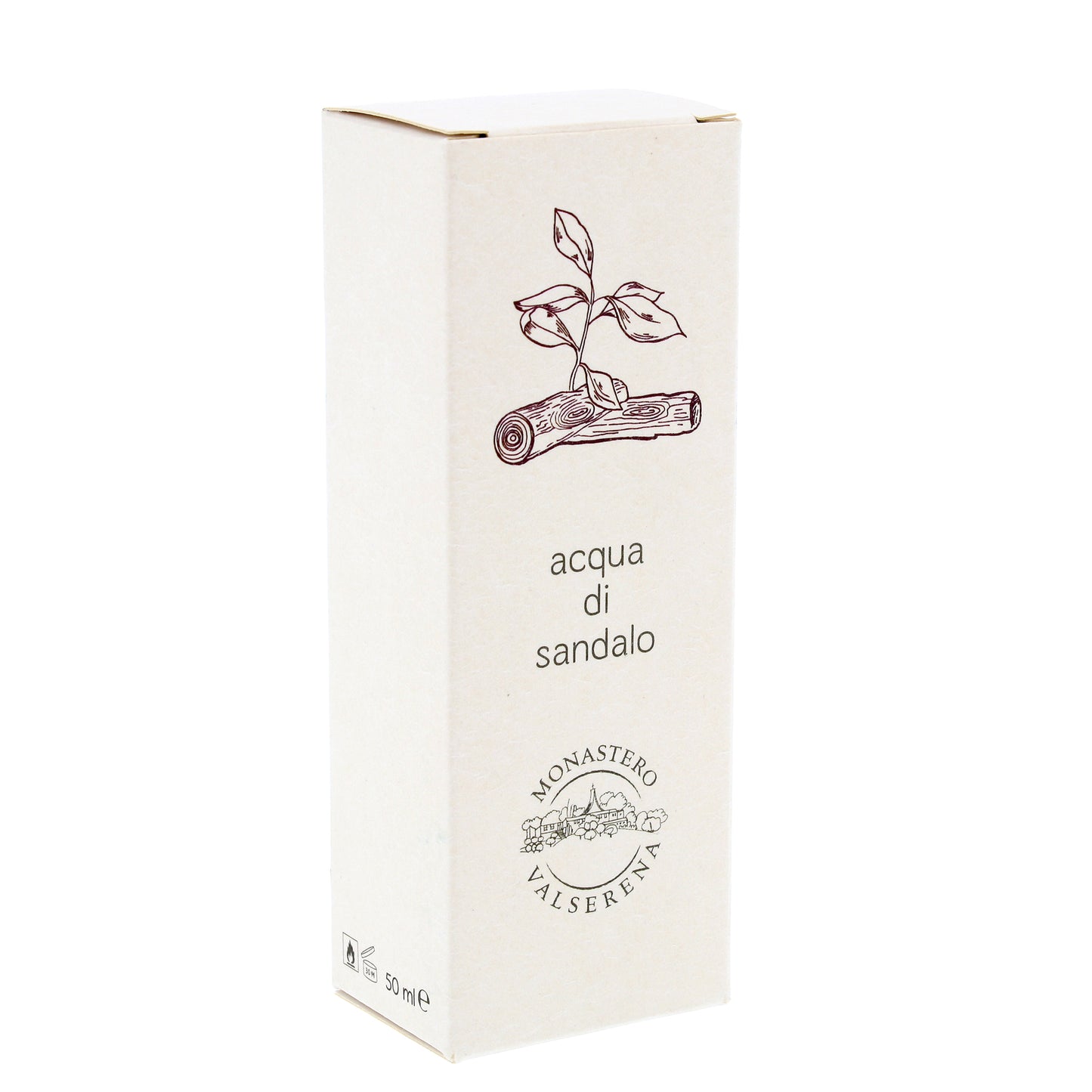 Acqua di profumo, fragranza sandalo. Confezione da 50 ml
