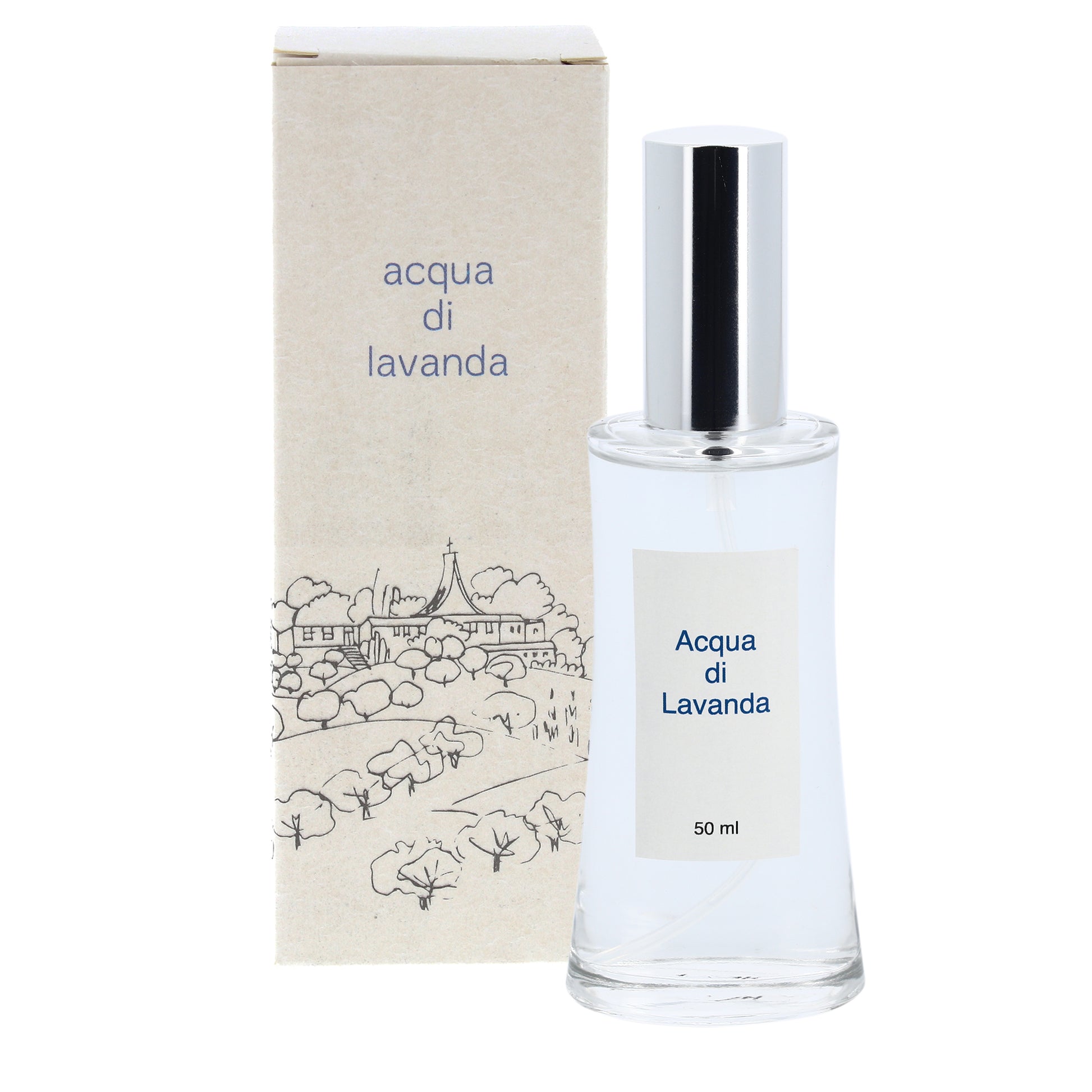 Acqua di profumo, fragranza lavanda. Confezione da 50 ml