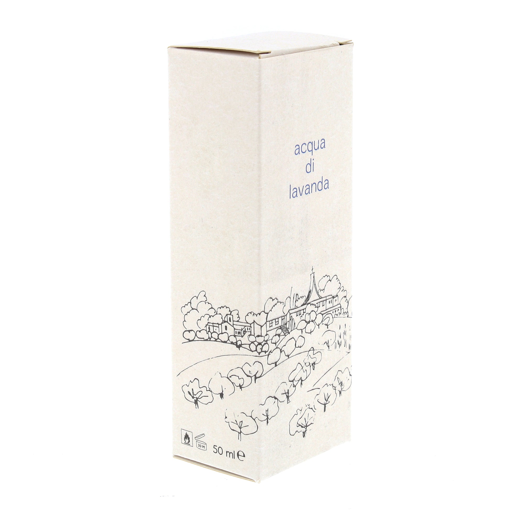 Acqua di profumo, fragranza lavanda. Confezione da 50 ml