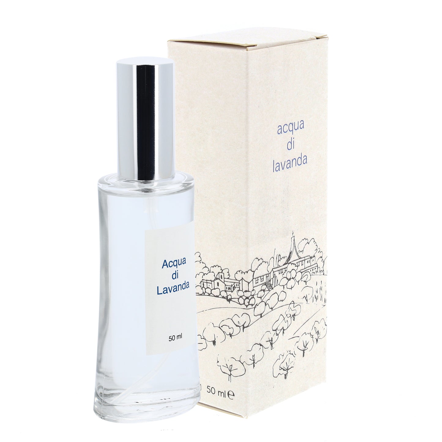 Acqua di profumo, fragranza lavanda. Confezione da 50 ml