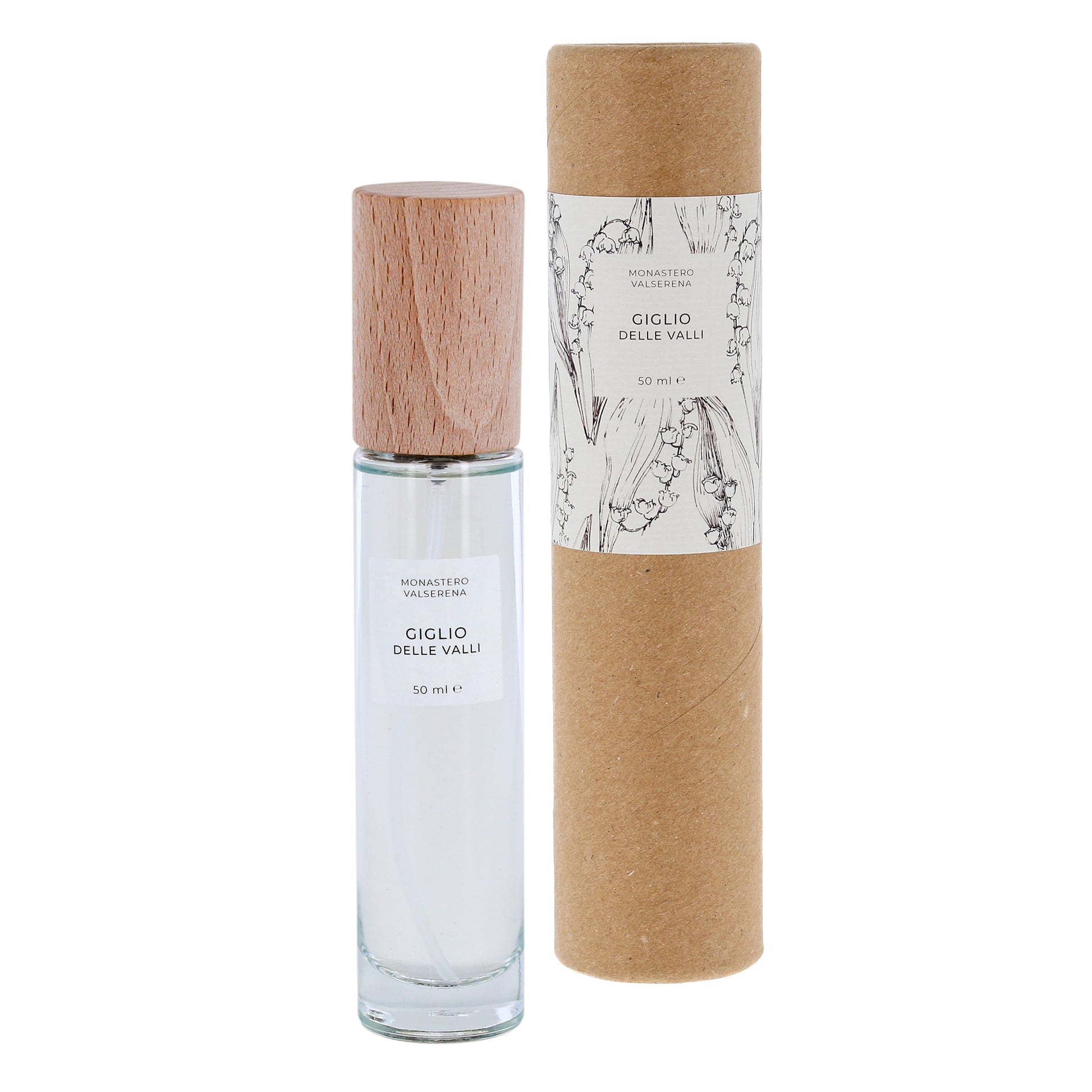 Acqua di profumo, fragranza Giglio delle Valli. Confezione da 50 ml