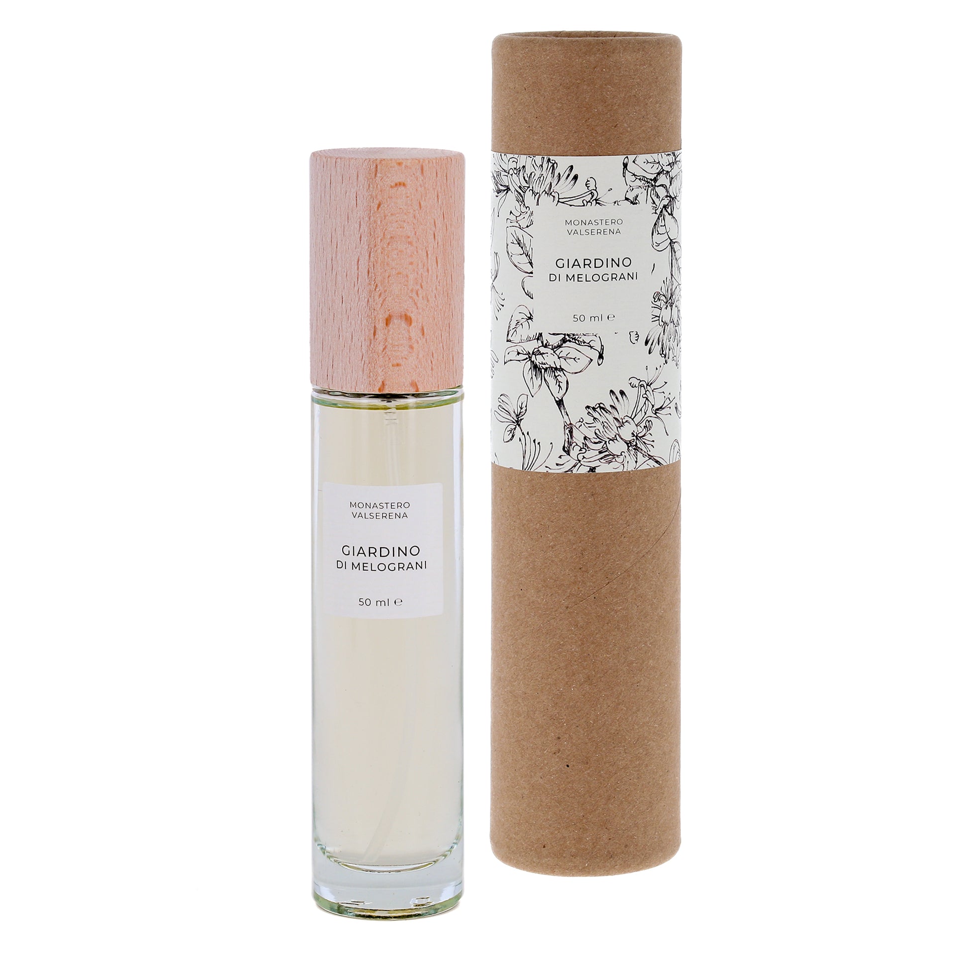 Acqua di profumo, fragranza Giardino di Melograni. Confezione da 50 ml