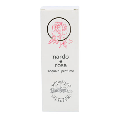 Acqua di profumo, fragranza Nardo e Rosa. Confezione da 50 ml