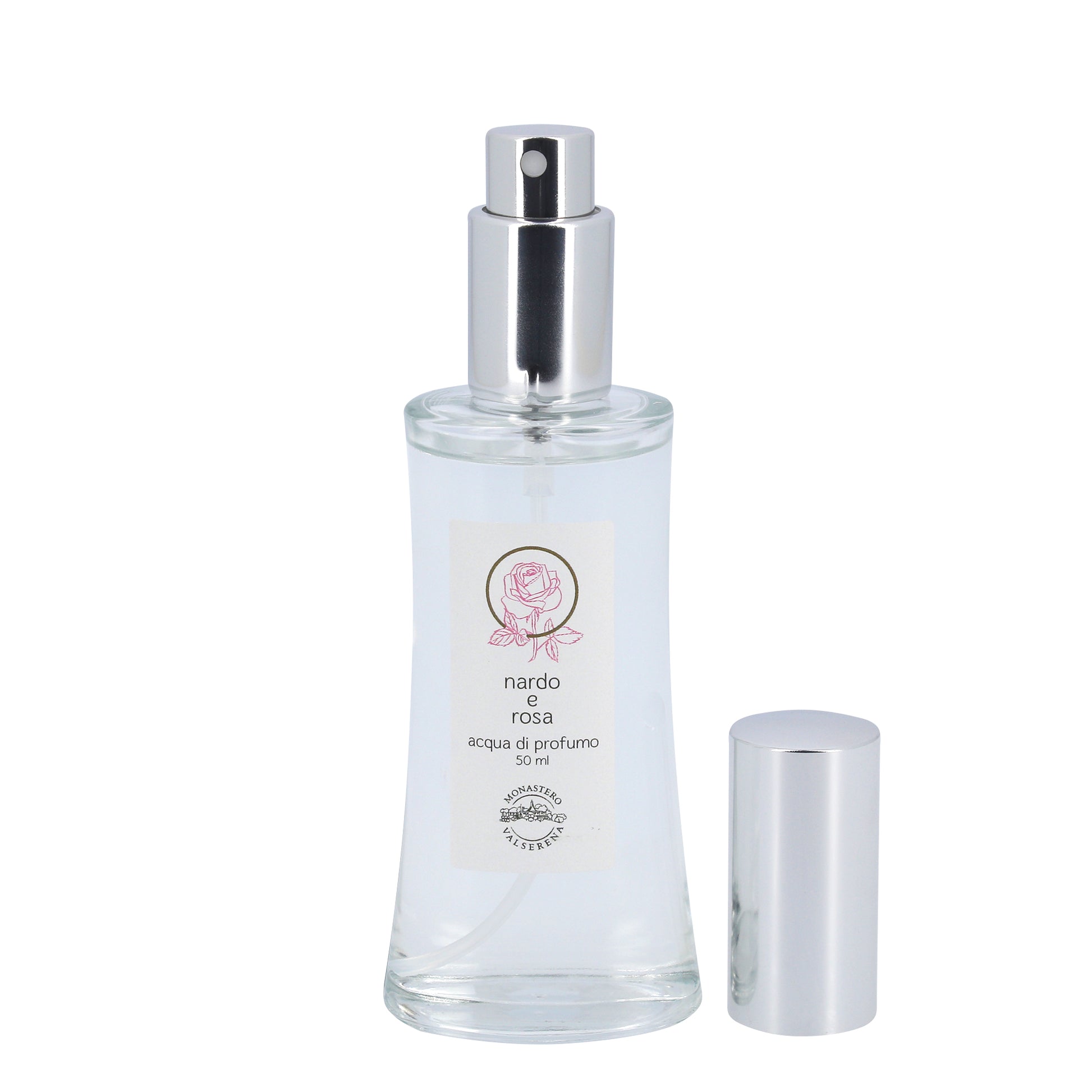Acqua di profumo, fragranza Nardo e Rosa. Confezione da 50 ml
