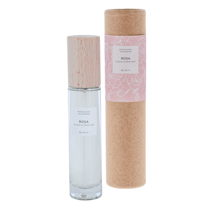 Acqua di profumo, fragranza rosa. Confezione da 50 ml