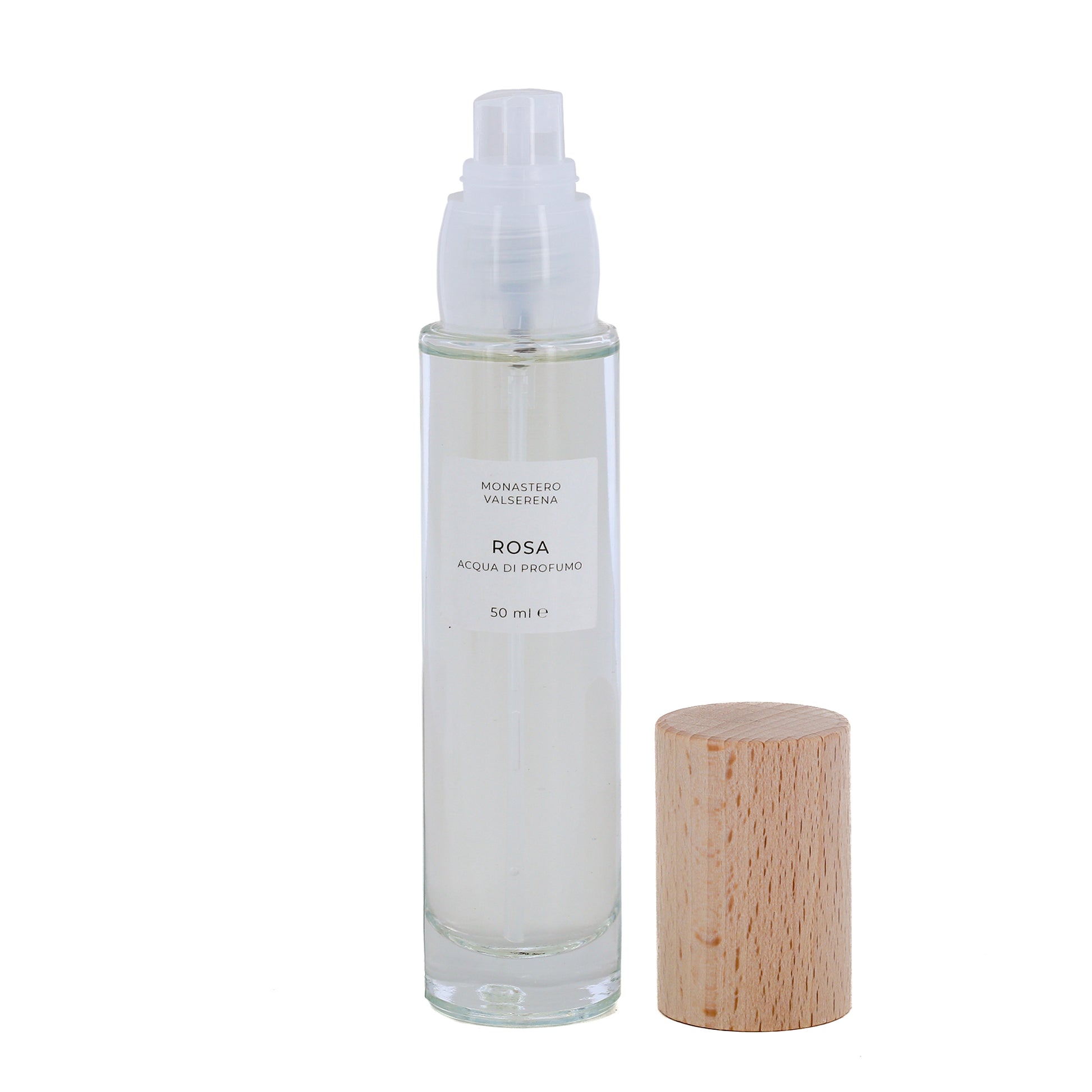 Acqua di profumo, fragranza rosa. Confezione da 50 ml