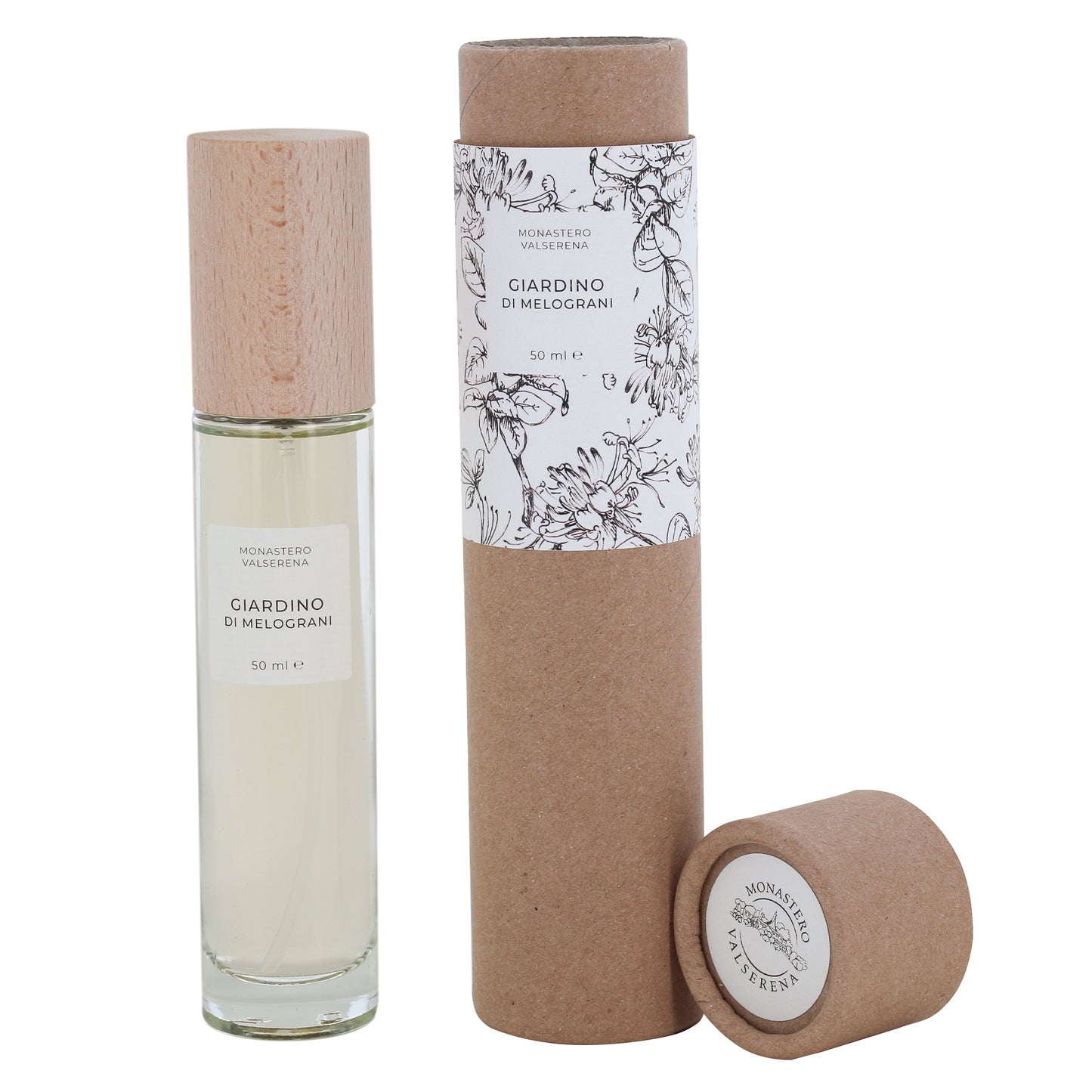 Acqua di profumo, fragranza Giardino di Melograni. Confezione da 50 ml