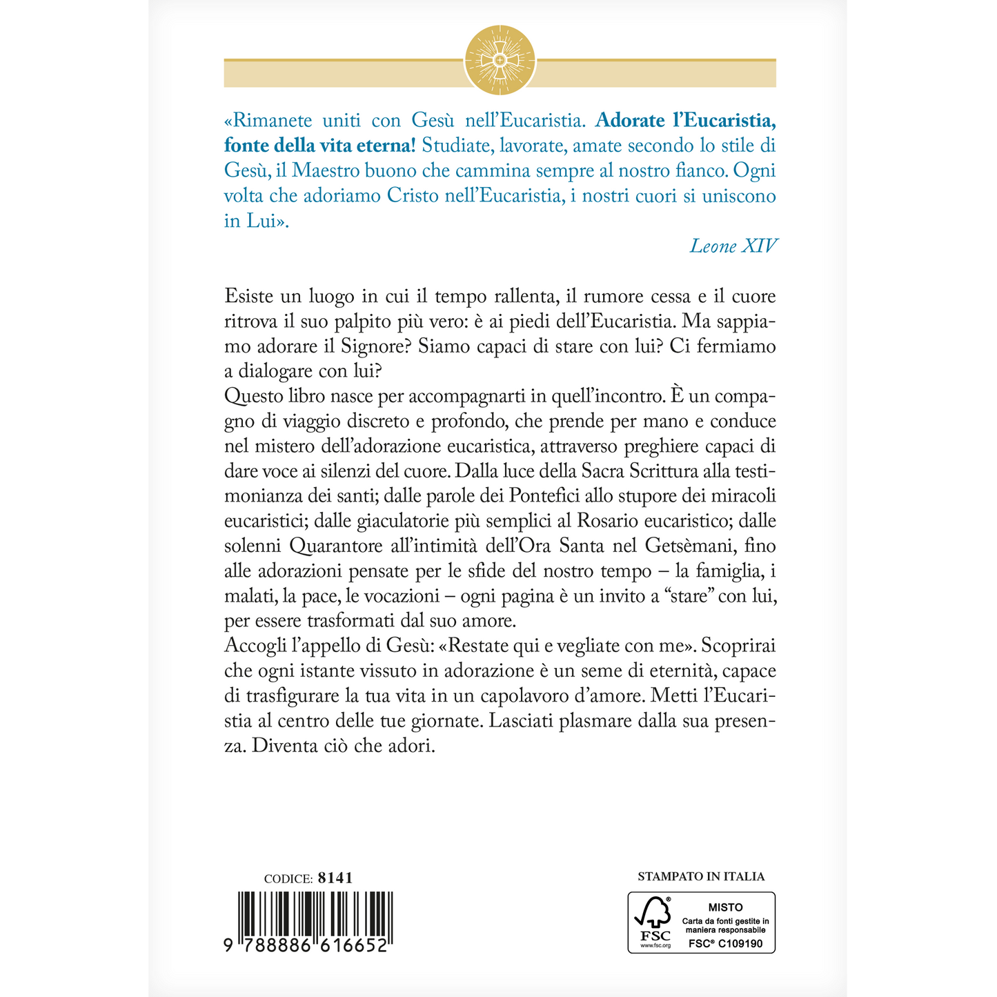 Preghiere per l'Adorazione Eucaristica