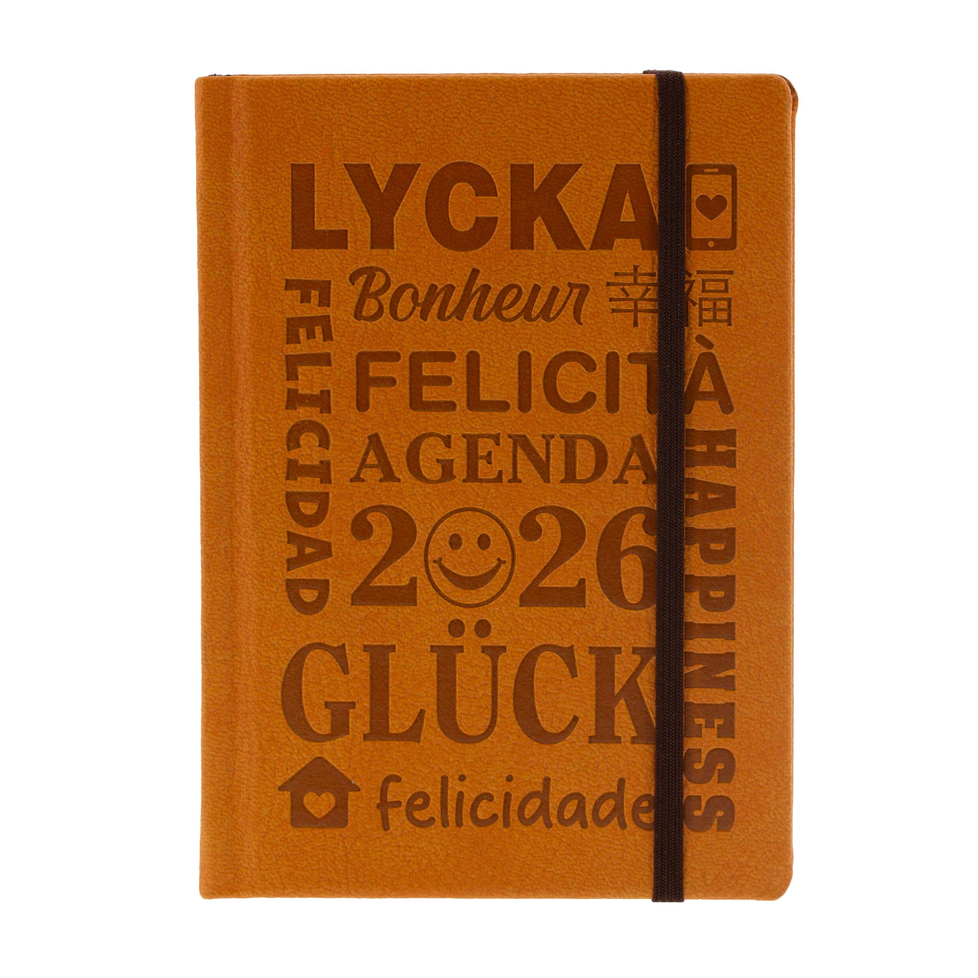 Agenda settimanale pocket 2026 cammello