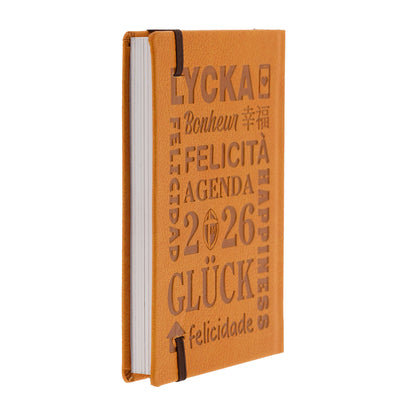 Agenda settimanale pocket 2026 cammello
