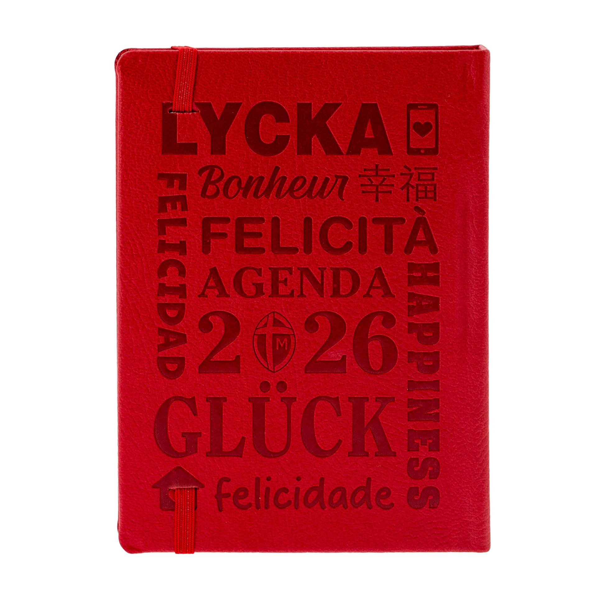 Agenda settimanale pocket 2026 rossa