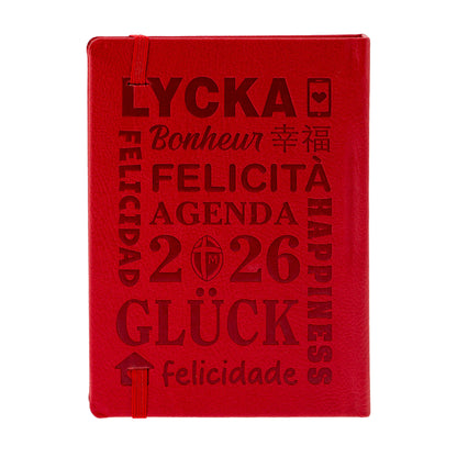 Agenda settimanale pocket 2026 rossa