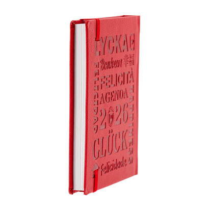 Agenda settimanale pocket 2026 rossa