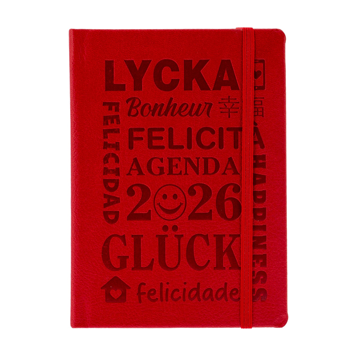 Agenda settimanale pocket 2026 rossa