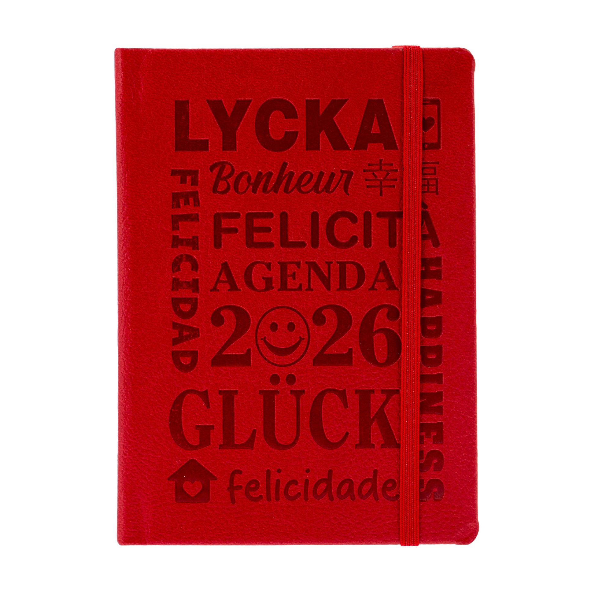 Agenda settimanale pocket 2026 rossa