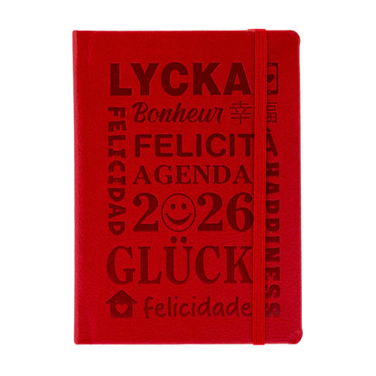 Agenda settimanale pocket 2026 rossa