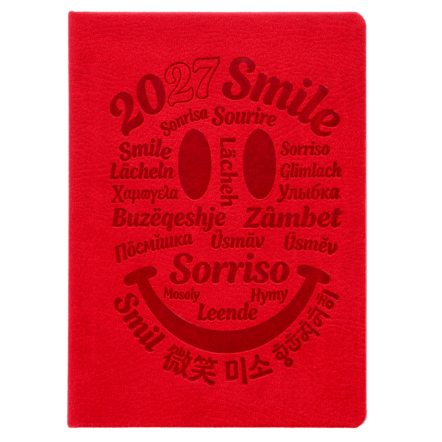 Agenda settimanale pocket 2027 rossa